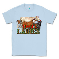 Dusty Blue all the jingle ladies christmas cows Classic Tee - LillyAllenDesigns