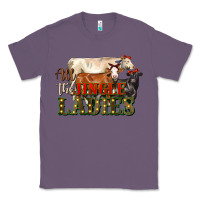 Lavender all the jingle ladies christmas cows Classic Tee - LillyAllenDesigns