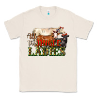 Natural all the jingle ladies christmas cows Classic Tee - LillyAllenDesigns
