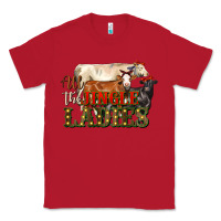 Red all the jingle ladies christmas cows Classic Tee - LillyAllenDesigns
