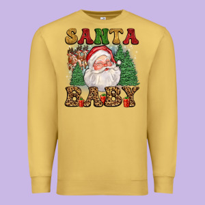 Santa Baby Premium Sweatshirt Designed By Fadigitalartstudio