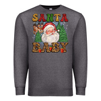 Charcoal Heather santa baby Premium Sweatshirt - FaDigitalArtStudio