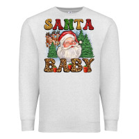 Oatmeal Heather santa baby Premium Sweatshirt - FaDigitalArtStudio