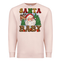 Pale Pink santa baby Premium Sweatshirt - FaDigitalArtStudio
