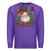 Purple santa baby Premium Sweatshirt - FaDigitalArtStudio