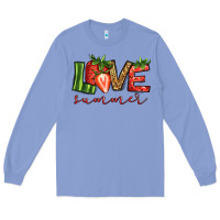 Colony Blue love summer strawberry Long Sleeve Tee - Jasminsmagicworld