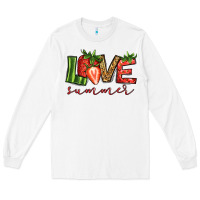 White love summer strawberry Long Sleeve Tee - Jasminsmagicworld