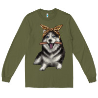 Alaskan Husky With Bandeau Long Sleeve Tee | Teevron