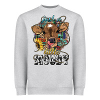 Just A Little Moody Baby Cow Heavyweight Sweatshirt | Teevron