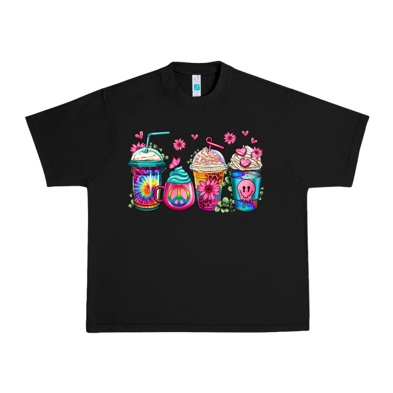 Tie Dye Hippie Coffee Cups Urban Heavy Tee by Jasminsmagicworld | Teevron