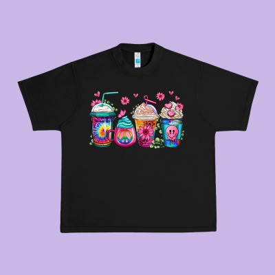 Tie Dye Hippie Coffee Cups Urban Heavy Tee Designed By Jasminsmagicworld