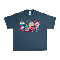 Midnight Navy tie dye hippie coffee cups Urban Heavy Tee - Jasminsmagicworld