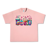 Salmon tie dye hippie coffee cups Urban Heavy Tee - Jasminsmagicworld