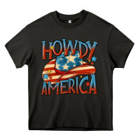 Asphalt howdy america Heavy Core Tee - MaliasSmallBusiness