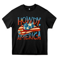 Black howdy america Heavy Core Tee - MaliasSmallBusiness