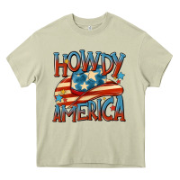 Mossy howdy america Heavy Core Tee - MaliasSmallBusiness