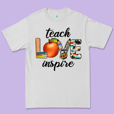 Teach Love Inspıre Premium Tee Designed By Jahusdesignshop