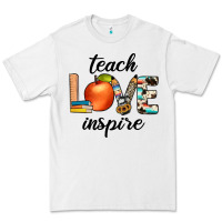 White teach love inspıre Premium Tee - JahusDesignShop