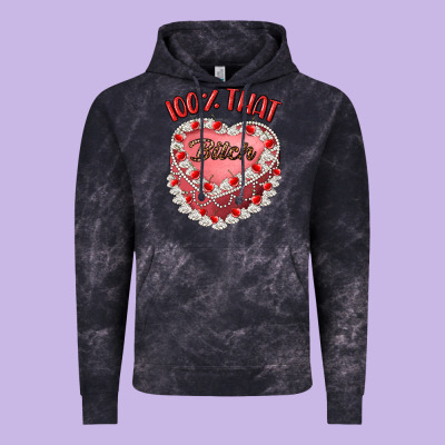 100 That Bitch Vintage Hoodie Designed By Artiststas