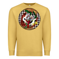 Antique Gold Cowgirl Boots Premium Sweatshirt - FaDigitalArtStudio