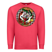 Cardinal Cowgirl Boots Premium Sweatshirt - FaDigitalArtStudio
