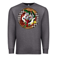 Charcoal Heather Cowgirl Boots Premium Sweatshirt - FaDigitalArtStudio