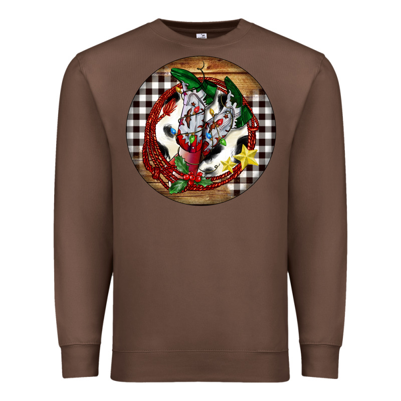 Cowgirl Boots Premium Sweatshirt by FaDigitalArtStudio | Teevron