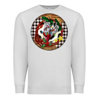 Dove Grey Cowgirl Boots Premium Sweatshirt - FaDigitalArtStudio