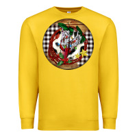 Lemon Cowgirl Boots Premium Sweatshirt - FaDigitalArtStudio