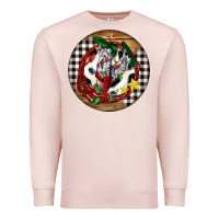 Pale Pink Cowgirl Boots Premium Sweatshirt - FaDigitalArtStudio