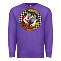 Purple Cowgirl Boots Premium Sweatshirt - FaDigitalArtStudio