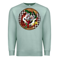 Seafoam Cowgirl Boots Premium Sweatshirt - FaDigitalArtStudio