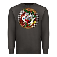 Smoke Cowgirl Boots Premium Sweatshirt - FaDigitalArtStudio