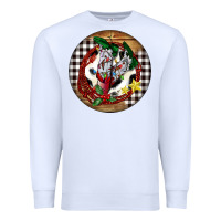 White Cowgirl Boots Premium Sweatshirt - FaDigitalArtStudio