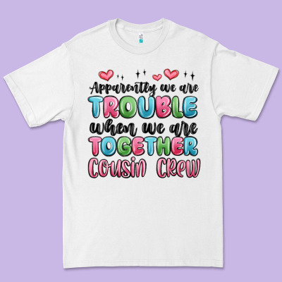 Apparently We Are Trouble When We Are Together Cou Premium Tee Designed By Maliassmallbusiness
