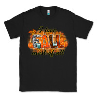 Black i love fall most of all Classic Tee - RacoonDesign