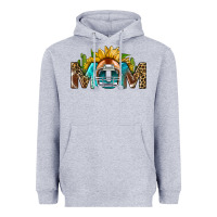 Heather Grey football mom Heavyweight Hoodie - BundleAndBundleShop