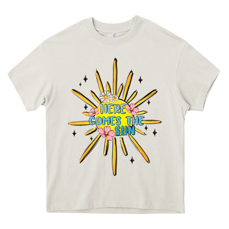 Here Comes The Sun Heavy Core Tee by MaliasSmallBusiness | Teevron