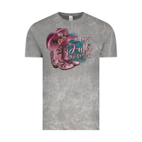 Cloud Rock Walk By Faith Not By Sight Vintage Tee - JahusDesignShop