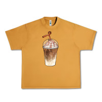 Peanut Butter iced coffee with cream Urban Heavy Tee - BarkalooDesign