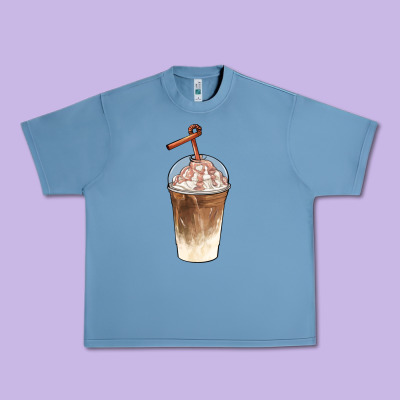 Iced Coffee With Cream Urban Heavy Tee Designed By Barkaloodesign