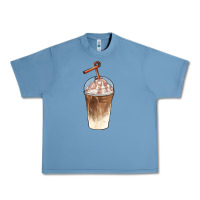 Pebble Blue iced coffee with cream Urban Heavy Tee - BarkalooDesign