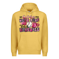 Antique Gold In October We Wear Pink And Watch Baseball Premium Hoodie - FaDigitalArtStudio
