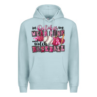 Blue Mist In October We Wear Pink And Watch Baseball Premium Hoodie - FaDigitalArtStudio