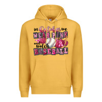 Mustard In October We Wear Pink And Watch Baseball Premium Hoodie - FaDigitalArtStudio