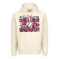 Sandshell In October We Wear Pink And Watch Baseball Premium Hoodie - FaDigitalArtStudio