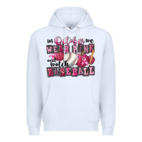 White In October We Wear Pink And Watch Baseball Premium Hoodie - FaDigitalArtStudio