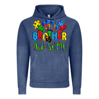 Vintage Denim my brother is au some a Vintage Hoodie - Artiststas