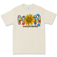 Bone autism mom life sunflower Premium Tee - MaliasSmallBusiness