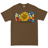 Cacao autism mom life sunflower Premium Tee - MaliasSmallBusiness